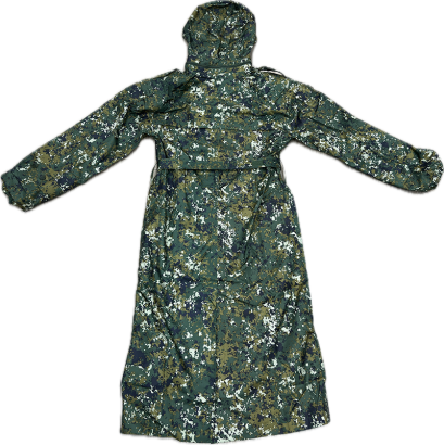 陸軍數位迷彩大衣式雨衣