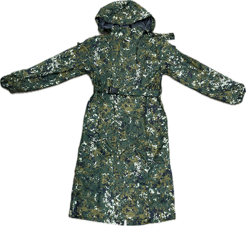 陸軍數位迷彩大衣式雨衣