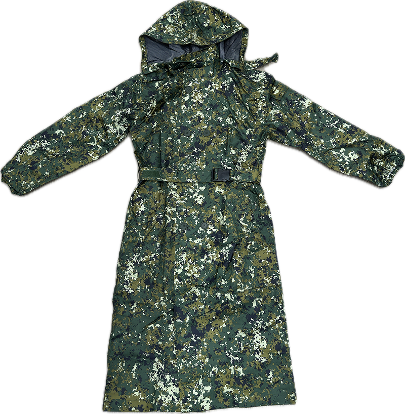 憲兵數位迷彩大衣式雨衣